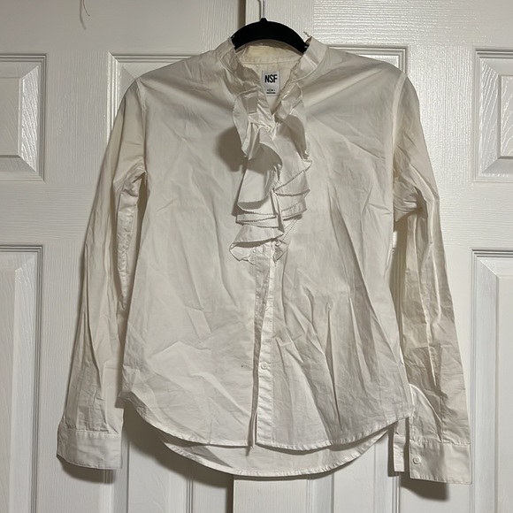 NSF Ruffle Button Front Shirt - Picture 2 of 7